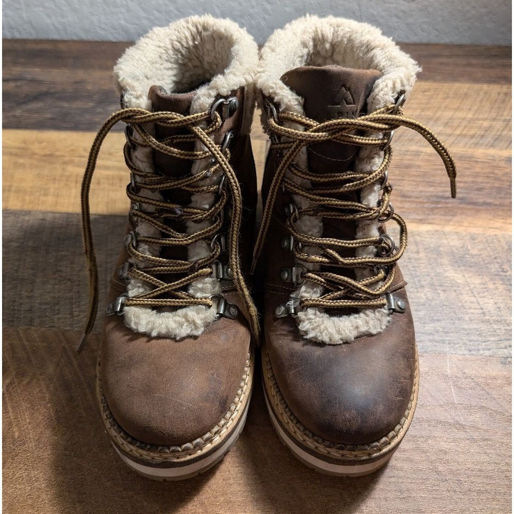 Alpine Design Holly 2.0 Winter Snow Boots Lined Leather Thick Rubber Sole - Picture 2 of 14